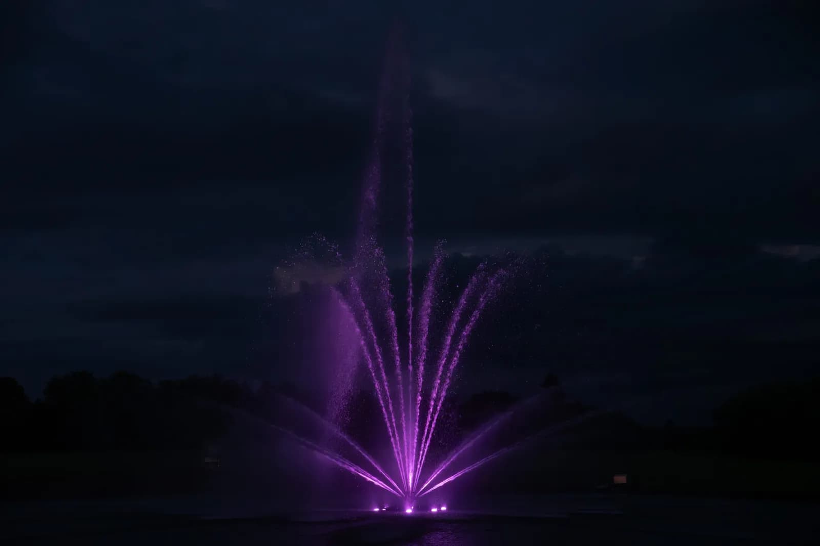 AquaMaster Galaxy Select Altair fountain with Night Glow lighting